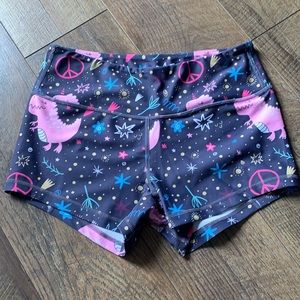 KFT High-Rise Keep Moving Lined Shorts - Dinosaurs